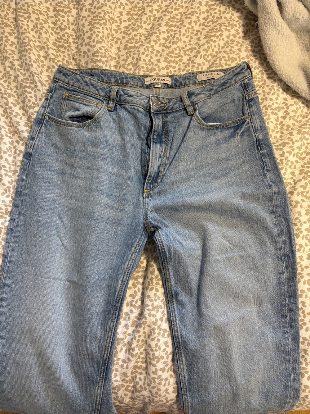 Guess Light Blue Boyfriend Jeans with Back Pocket Logo